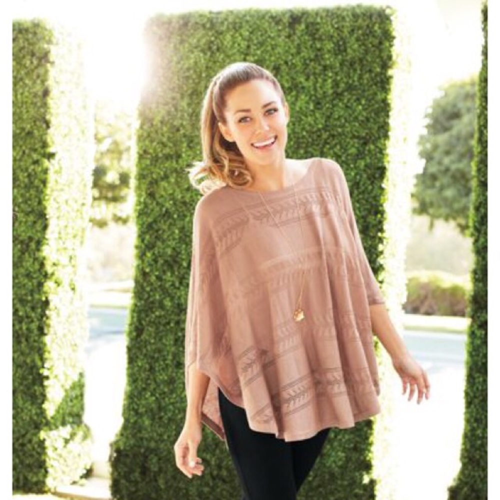 NWOT Lauren Conrad Bow Sweater Poncho